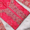 Rajsi Collection Fushia Embroidered Suit Set with Dupatta