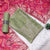 Rajsi Collection Green Shimmer Tissue Suit Set with Pink Dupatta