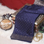 Satin Katan Saree with Kadwa Motifs