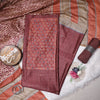 Gulbahar Wine color Handcrafted Suit Set with Digital print Dupatta