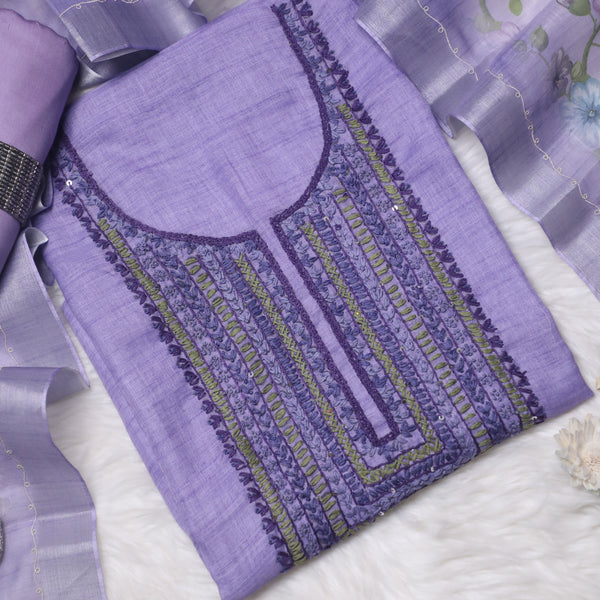 Gulbahar Handcrafted Suit Set with Digital Print Dupatta