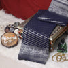 Midnight Blue Silver Zari Georgette Saree