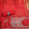 Bandez Red Color Embroidery Suit Set With Dupatta