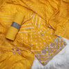 Bandez Yellow Embroidery Suit Set With Dupatta