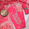 Rajsi Collection Pink Embroidered Suit Set with Dupatta