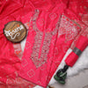 Rajsi Collection Fushia Embroidered Suit Set with Dupatta