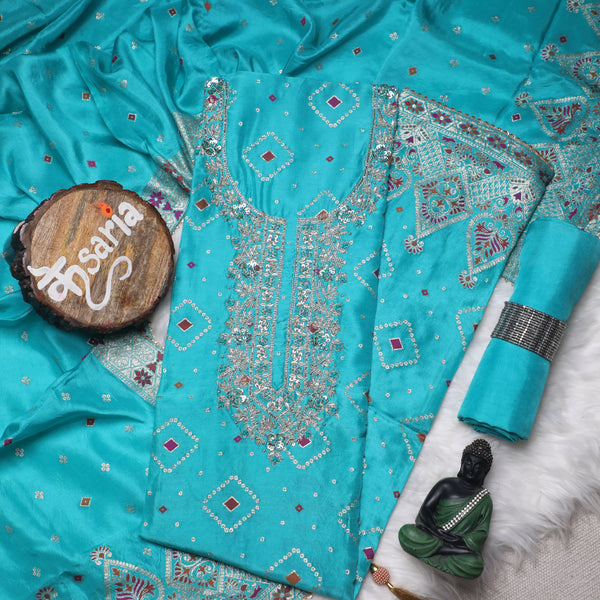 Rajsi Collection Embroidered Suit Set with Dupatta