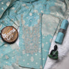 Rajsi Collection Blue Embroidered Suit Set with Dupatta
