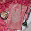 Rajsi Collection Pink Shimmer Tissue Suit Set with Pink Dupatta