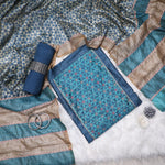 Gulbahar Blue color Handcrafted Suit Set With Digital Print Dupatta
