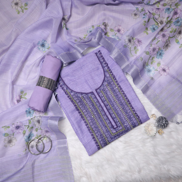 Gulbahar Handcrafted Suit Set with Digital Print Dupatta